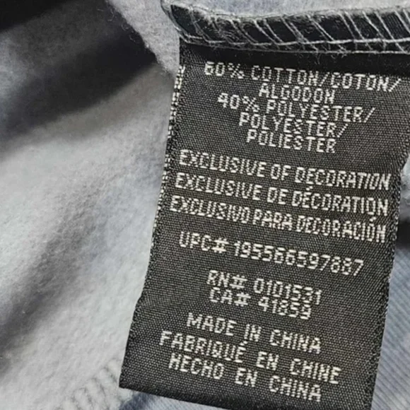 NASA Hoodie Mens XXL Blue Camo Graphic Fashion Streetwear Unique Sweathshirt NEW - Picture 8 of 8